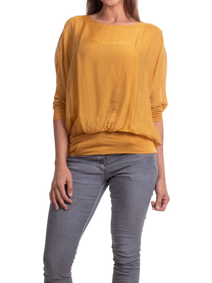 Gigi Moda - Wholesale Blouse - Women's - Sheer Batwing Blouse32