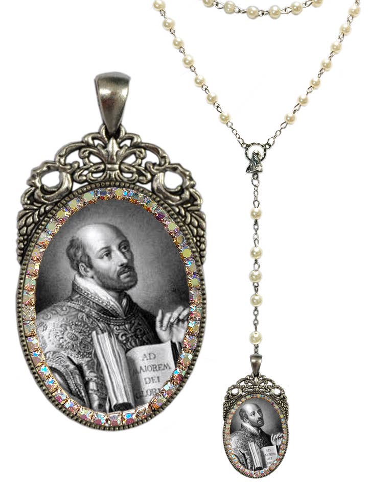 St. Ignatius Loyola - Rosenkranz - Handgefertigt für den Großhandel von MariaSantissimaShop