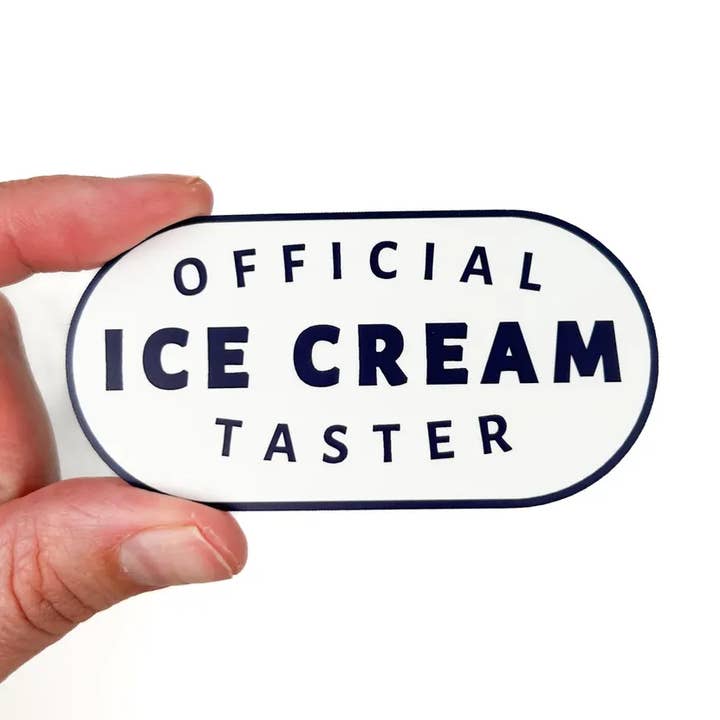 Field Trip Threads - Wholesale Sticker - Official Ice Cream Taster Sticker Foodie Decal Fun Vinyl0