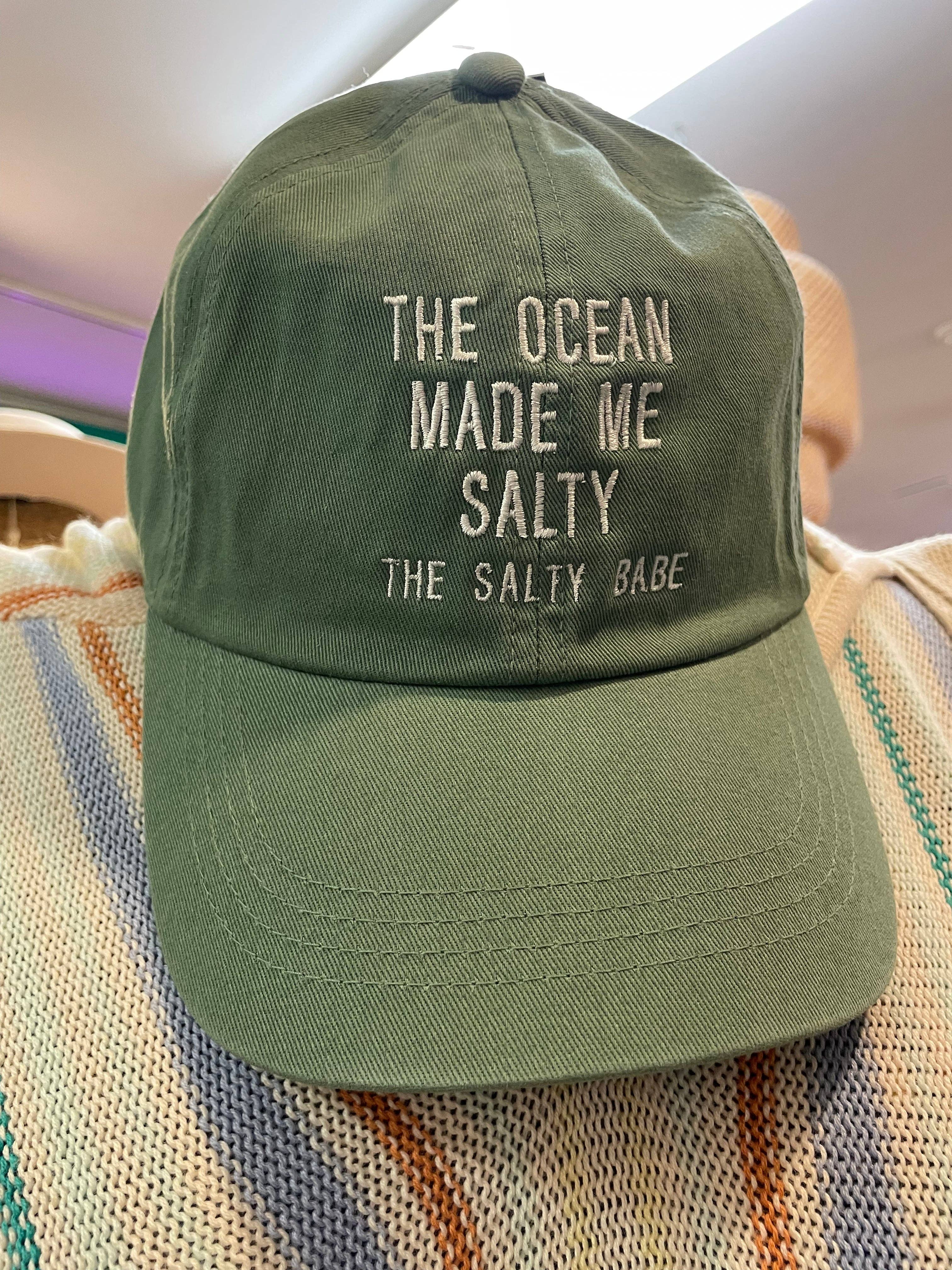 The Salty Babe - Wholesale Baseball Cap - Women's - The Ocean Made Me Salty Baseball Hat0