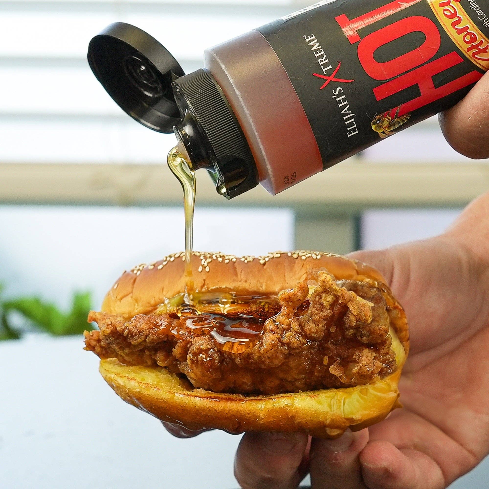 Elijah's Xtreme Gourmet Sauces – wholesale Honey – Elijah's Xtreme Extra Hot Honey 12oz Bottle4