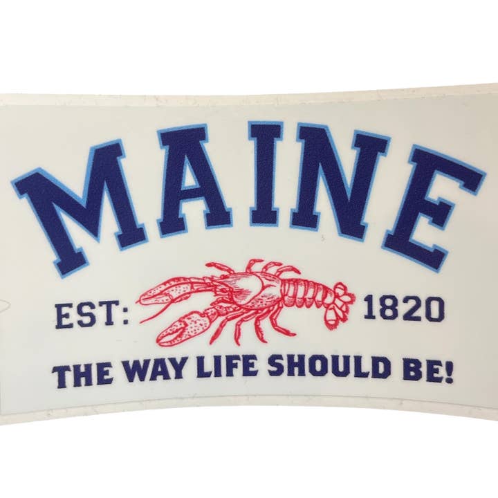Autocolantes de Lagosta do Maine - 5” x 3” por atacado de Maine Souvenirs
