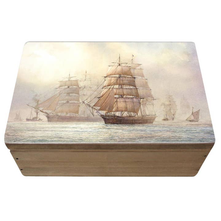 Caixa de oferta David Bell Cutty Sark off, 15x10cm por atacado de Nauticalia