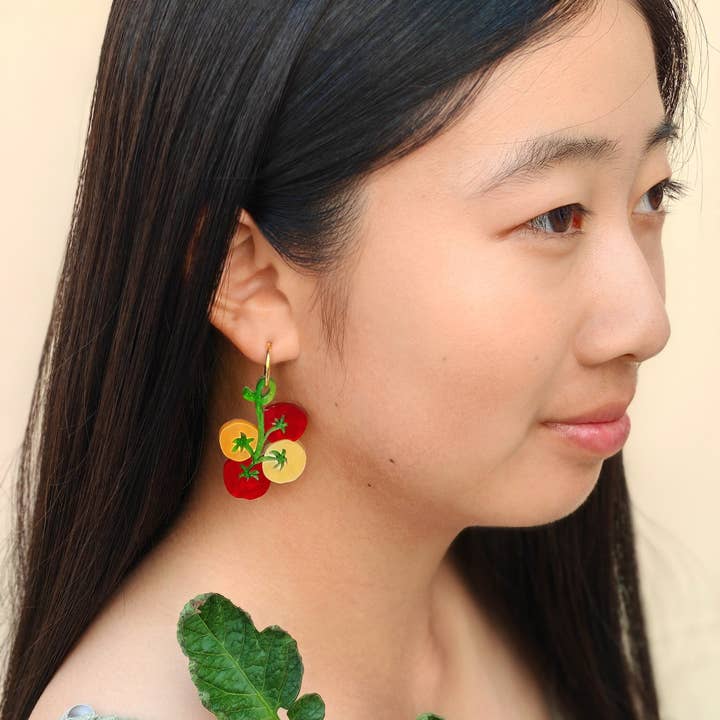 Sunnie Creative - Wholesale Dangle Earrings - Cherry Tomato Dangle