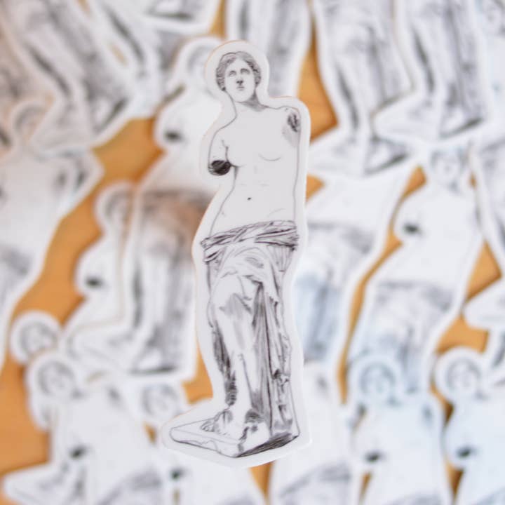 Venus de Milo Vinyl Sticker for wholesale by Many Muses Paper Co.