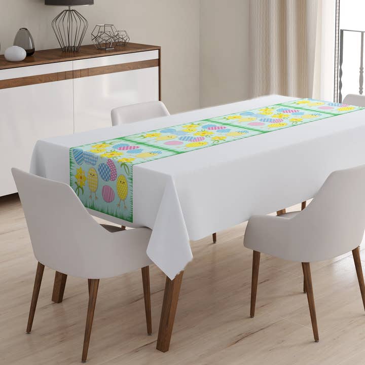 IlyDecor - Wholesale Table Runner - Table Runner - Easter Eggs0