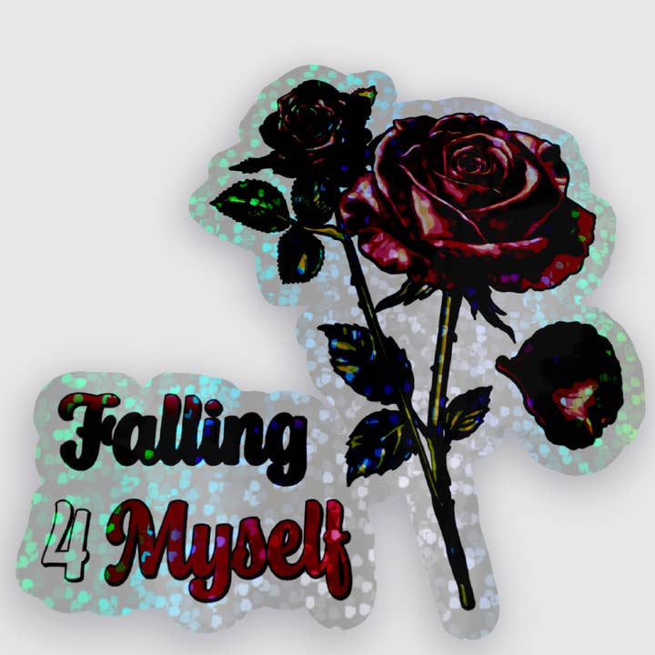 'Falling for Myself' Glitter Sticker
for wholesale by Taylor McManus Illustration
