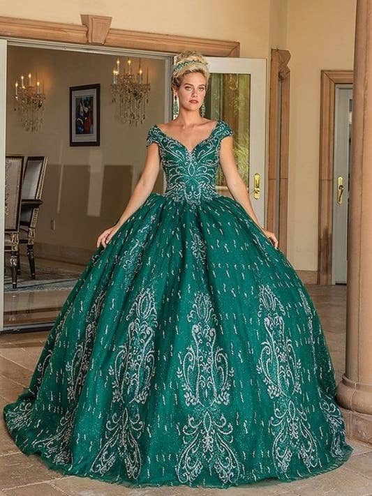 Full Sweep Train Quinceanera Dress for wholesale by Dancing Queen Dress