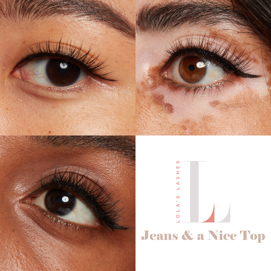 Lola's Lashes – cílios postiços por atacado – Jeans e um kit de forro e cílios magnéticos híbridos Nice Top9