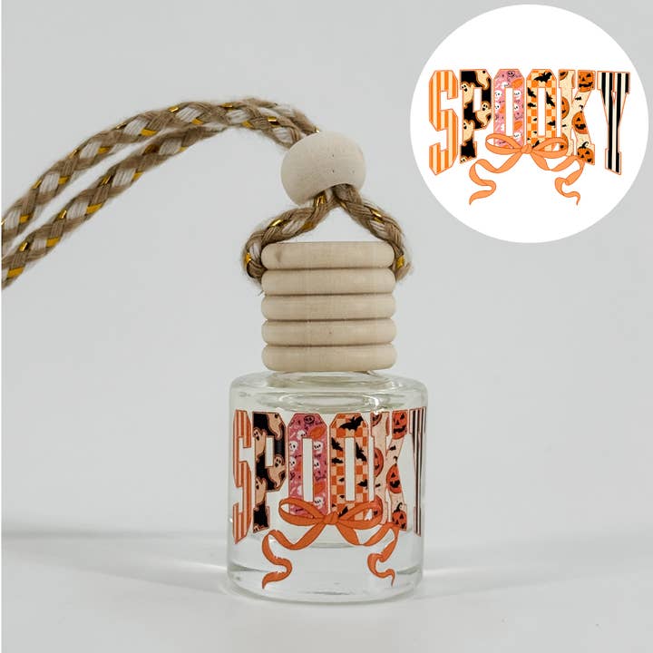 Spooky With Bow Car Diffuser for wholesale by The Candle Warehouse