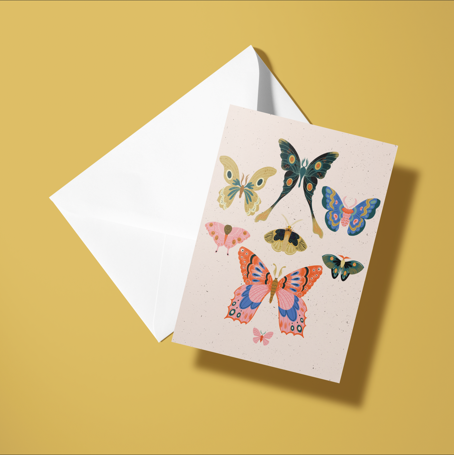 Olive & Company - Wholesale Everyday Greeting Card - Moths1