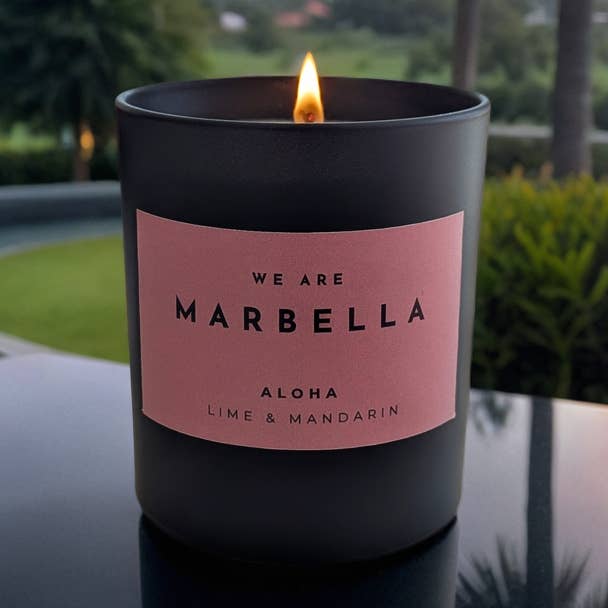 Aloha - Lime & Mandarin - Luxury Candle for wholesale by We Are Marbella