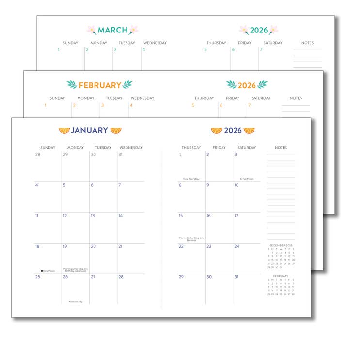 Sellers Publishing - Wholesale Planner - 2026 Fruits High Note® Softcover Planner3