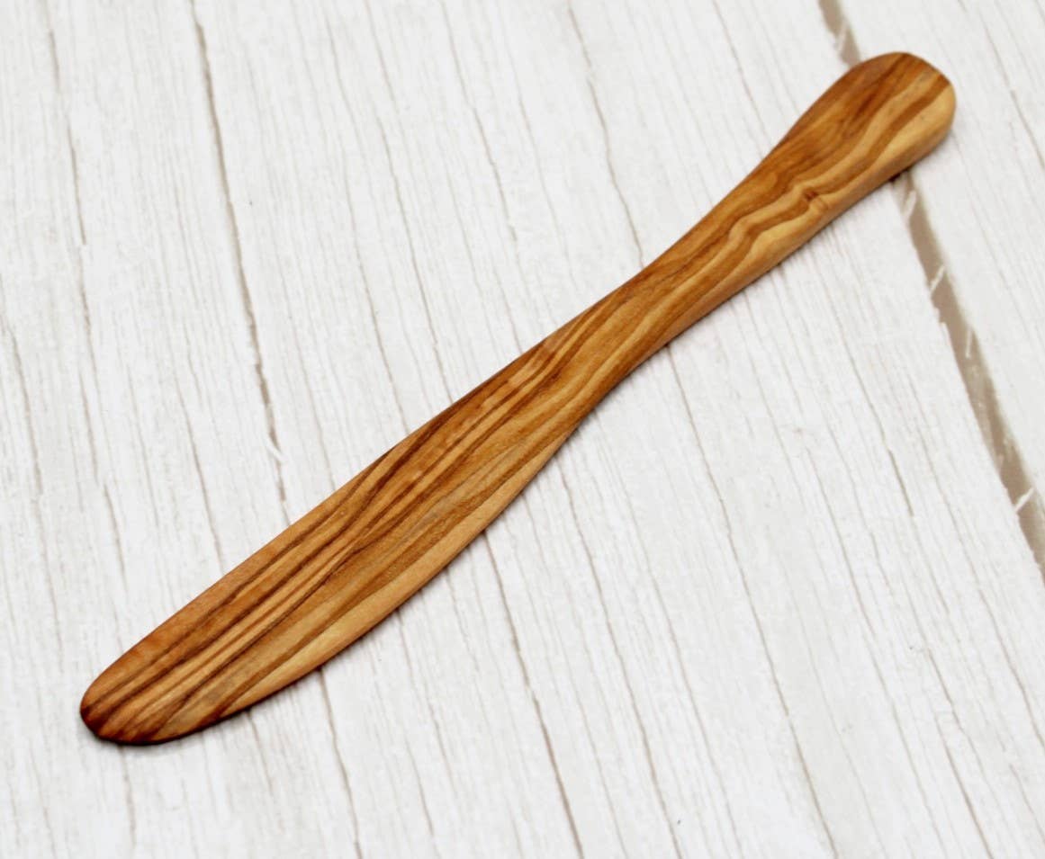 DAGDEG – wholesale Serving utensil – Olive wood breakfast knife 20 cm1
