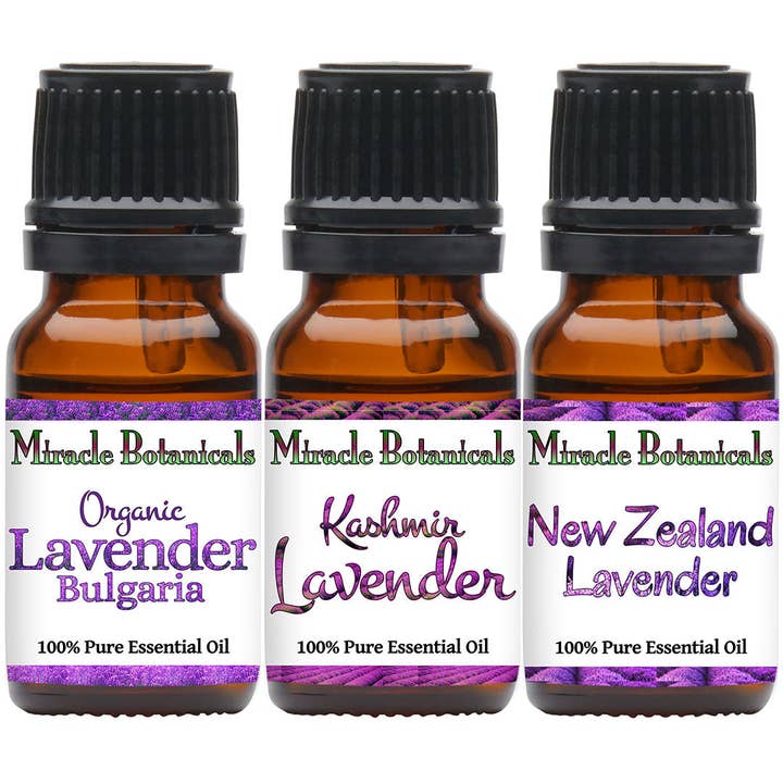 Lavender Trio Essential Oil Set - 10ml for wholesale by Miracle Botanicals