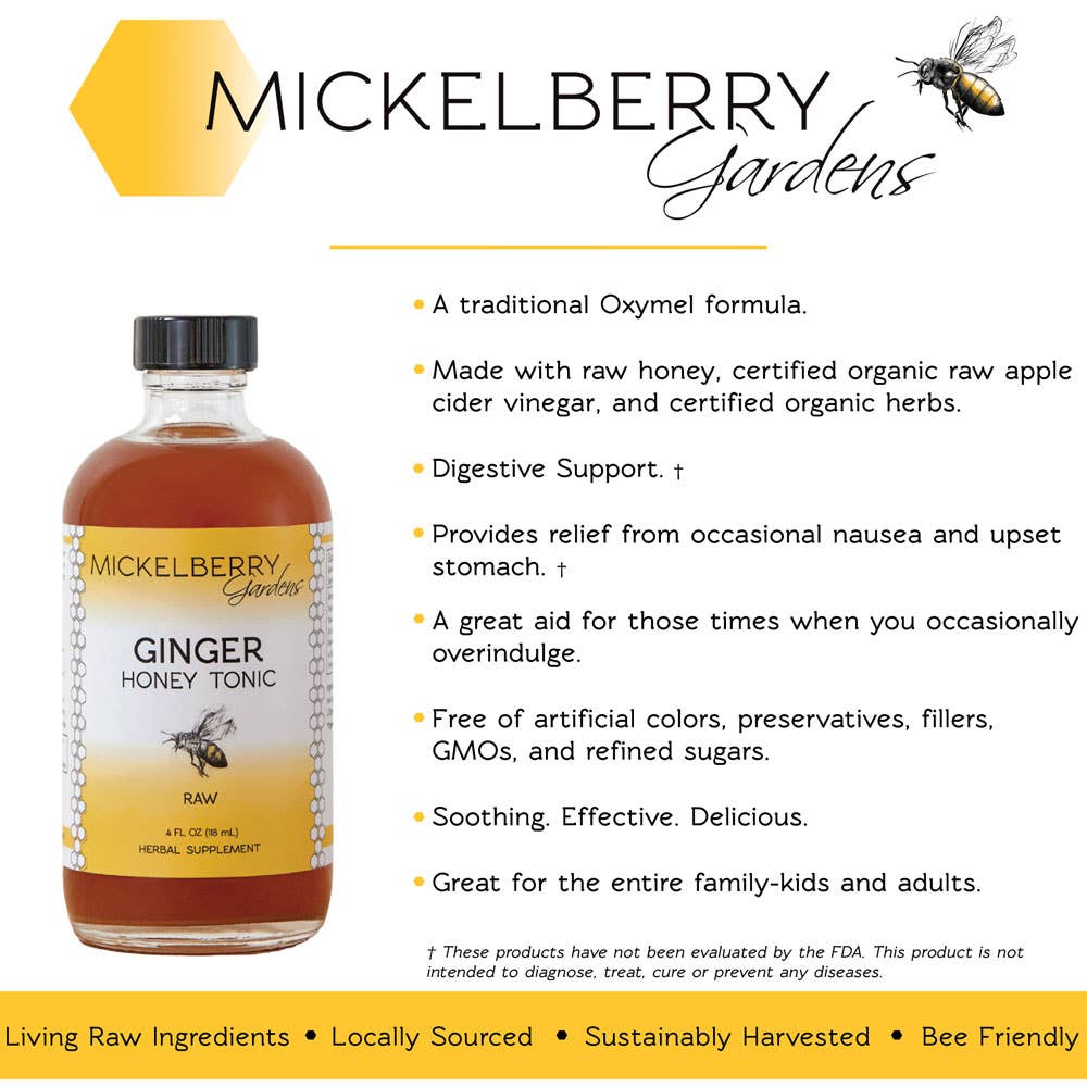 Mickelberry Gardens - Wholesale Tincture - Ginger Honey Tonic — promotes healthy digestion1