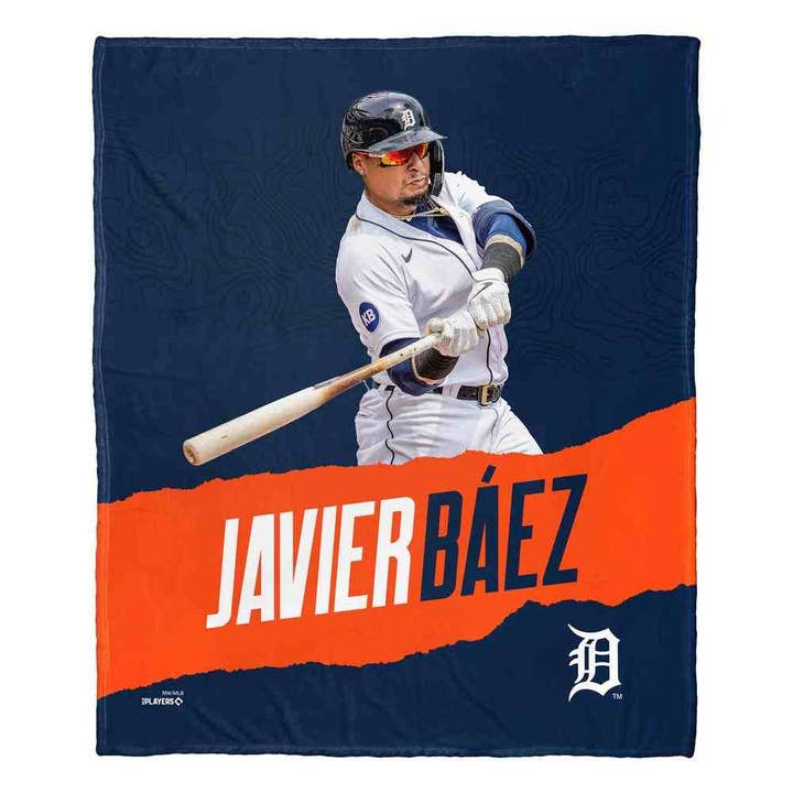 The Northwest Group - Wholesale Throw Blanket - MLB Tigers Javier Baez - Silk Touch Throw