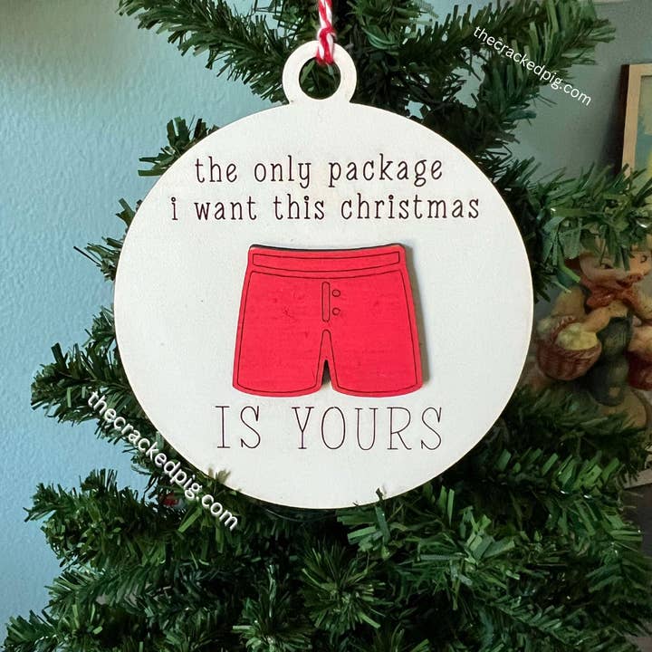 Your Package' Ornament for wholesale by The Cracked Pig