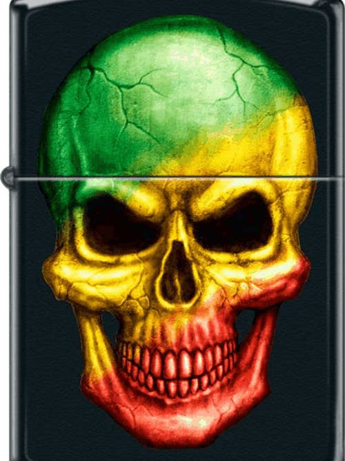 Rasta Color Black Matte Lighter for wholesale by Scorpio Posters