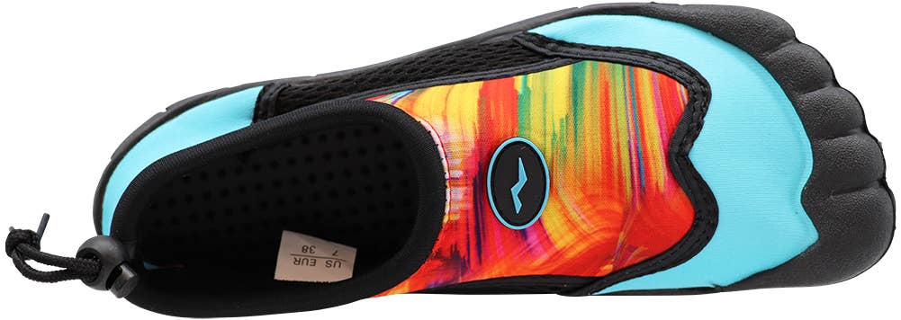 Eastern Off Price - Vente Chaussures d'eau – femme - Chaussures d'eau Tie Dye pour femmes Norty 41193 - Teal Tie Dye6