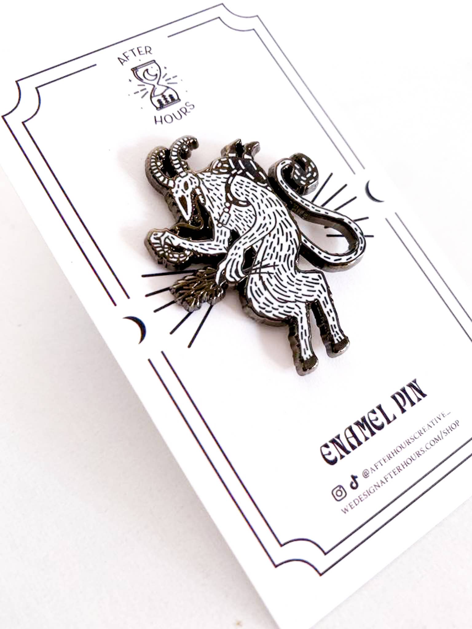 After Hours Creative - Wholesale Lapel Pin/Button - Krampus Hard Enamel Pin 2