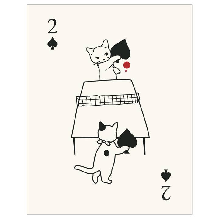2.5'' x 3.5'' Cats Playing Ping Pong Magnet for wholesale by Fridgedoor