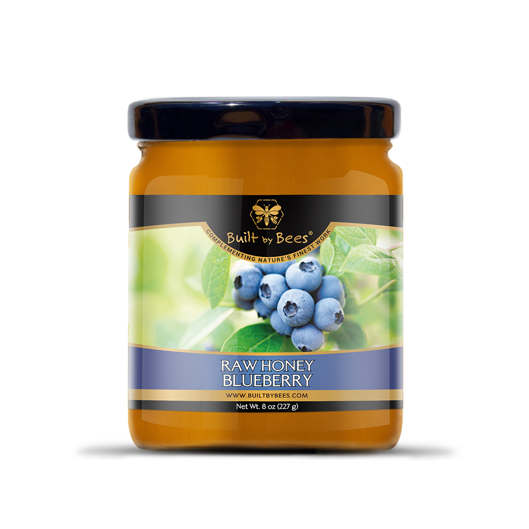 Built by Bees - Wholesale Honey - Raw Blueberry Honey 8 oz2