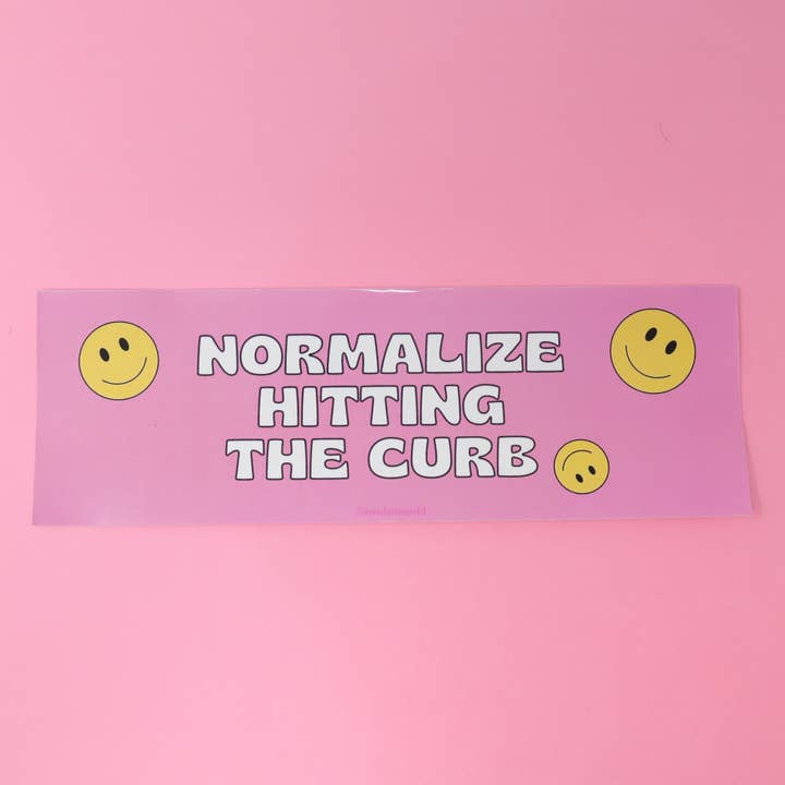 Made Au Gold - Wholesale Sticker - Bumper sticker - Normalize hitting the curb