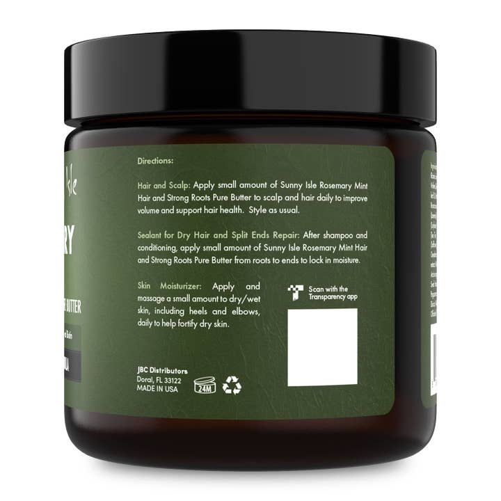Sunny Isle – wholesale Hair oil – Sunny Isle Rosemary Mint Hair and Strong Roots Butter 4oz