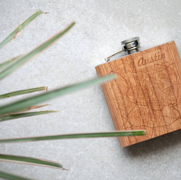 Autumn Woods Collective - Wholesale Flask - Flask - Choose Your City Map0