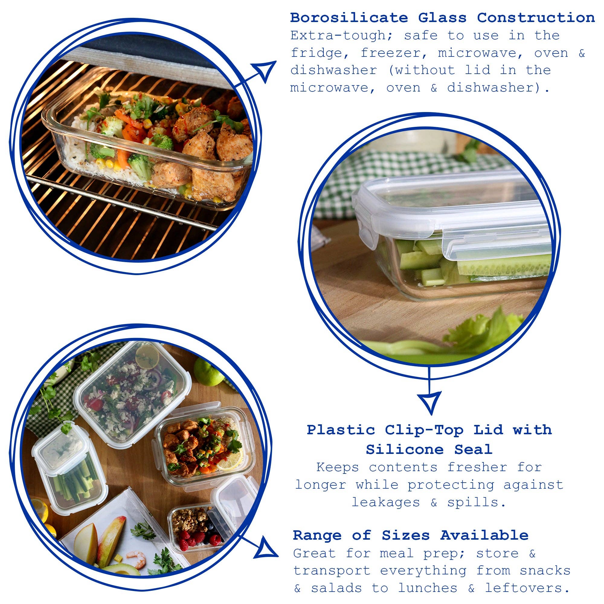 Rinkit Ltd – wholesale Matlåda – 10-delars set med glasmatlådor med lock4