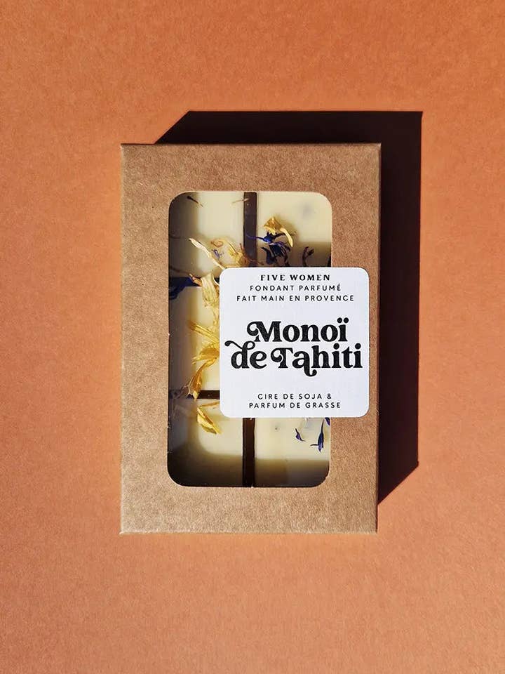 Fondants parfumés - senteur Monoï de Tahiti pour la vente par Five Women