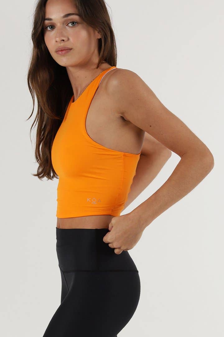 KOA yoga - Wholesale Athletic Top - Women's - Lush Tank - Amber Orange4