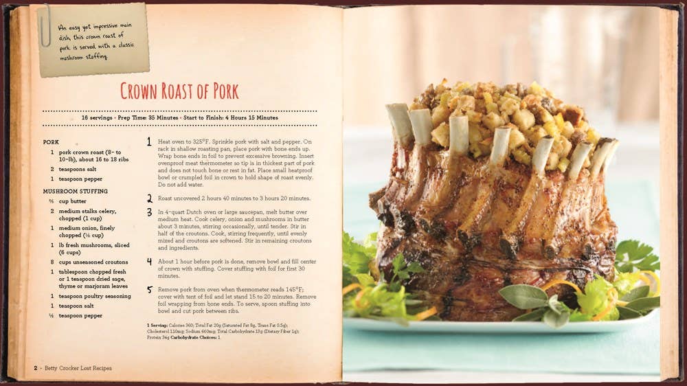 HarperCollins - Wholesale Cookbooks & Food - Betty Crocker Lost Recipes: Betty Crocker1