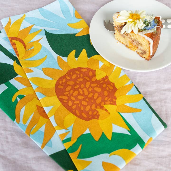 Allgifts Australia - Wholesale Tea Towel - Tea Towel - Sunflowers2