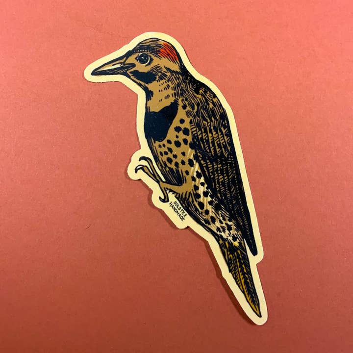Northern Flicker Sticker for wholesale by Solstice Handmade