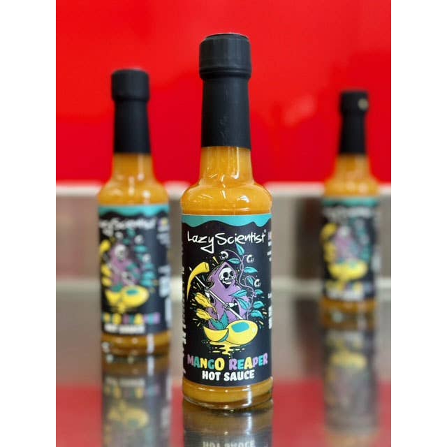 Lazy Scientist Sauces – wholesale Hot sauce – Award Winning Mango Reaper Hot Sauce1