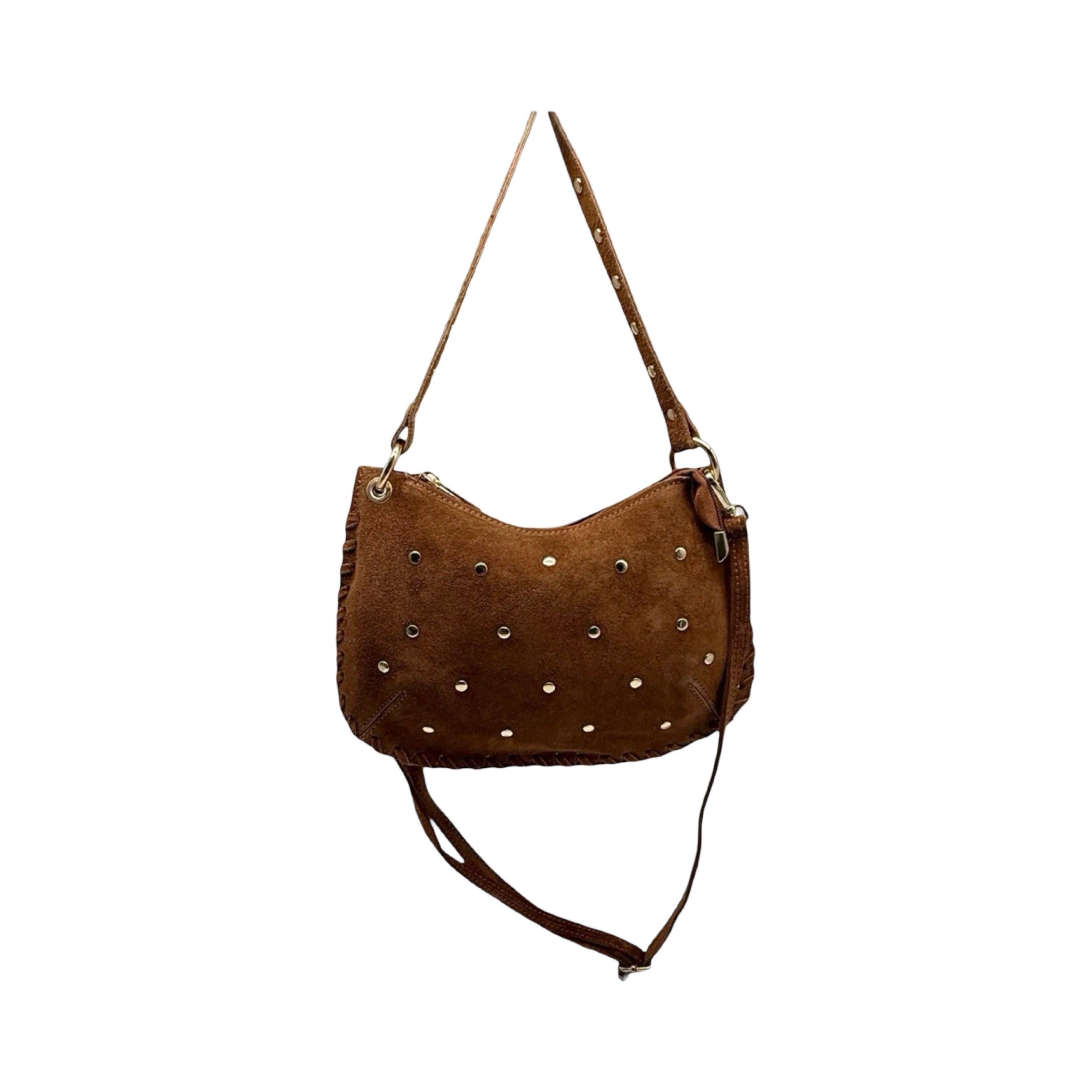 Louisa lee - Wholesale Shoulder Bag - Women's - STUDDED SUEDE LEATHER BAG LOANA3