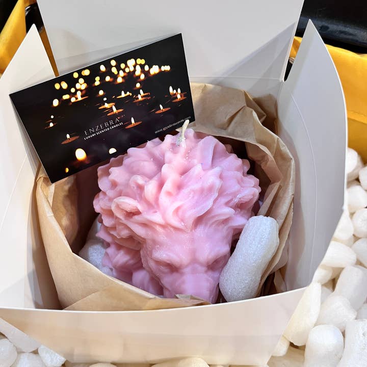 Zebra Industries, LLC - Wholesale Novelty Candle - The Mane Event- Lion Head Candle1