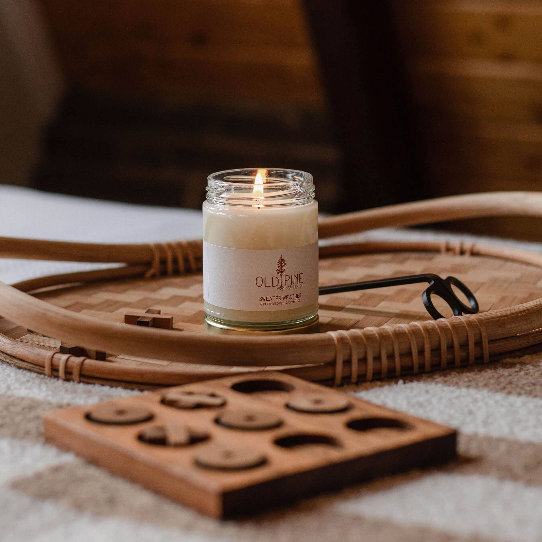 Old Pine Candle Co - Wholesale Jar/Filled Candle - Sweater Weather Candle1