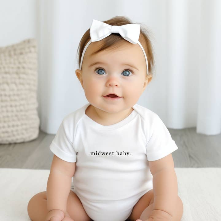 Midwest Baby Onesie ( Has matching women’s design) for wholesale by Autumn Rose Co.