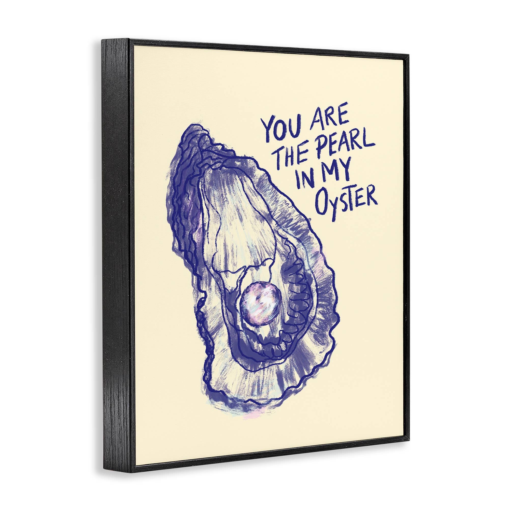 Stupell Industries - Venta al por mayor Cartel de pared - Arte de Pared enmarcado - Perla en mi Ostra13