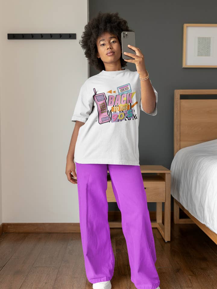 T-shirt Back To The 90's pour la vente par Zona Junkie