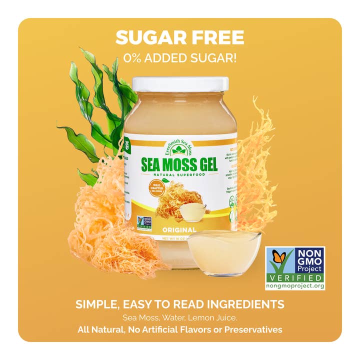 EverSmith Organics – Engroshandel Kosttilskud og vitaminer – Golden Sea Moss Gel – Vildhøstet (454 g)4