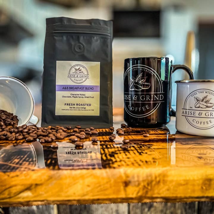 A&B Breakfast Blend for wholesale by Arise & Grind Coffee