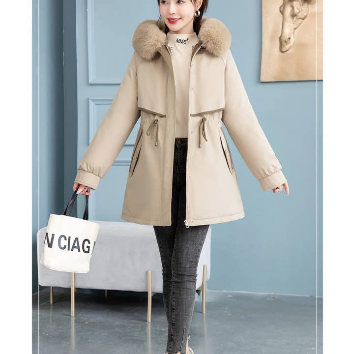 Marayn - Wholesale Parka - Women's - Chic 2025 Detachable Liner MidLength Winter Parka18