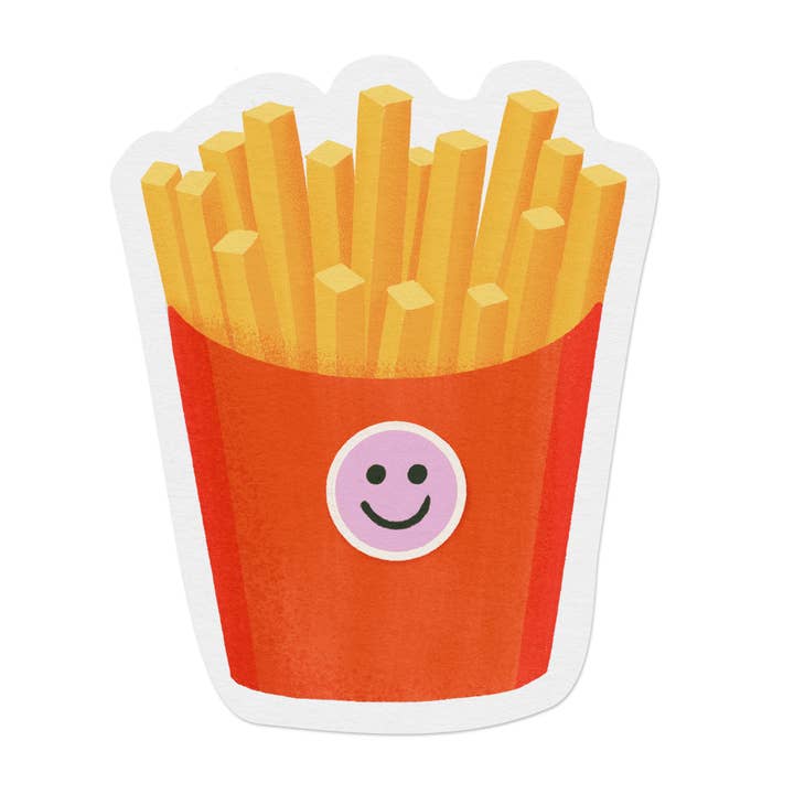 French Fries Vinyl Sticker for wholesale by Ana Peake