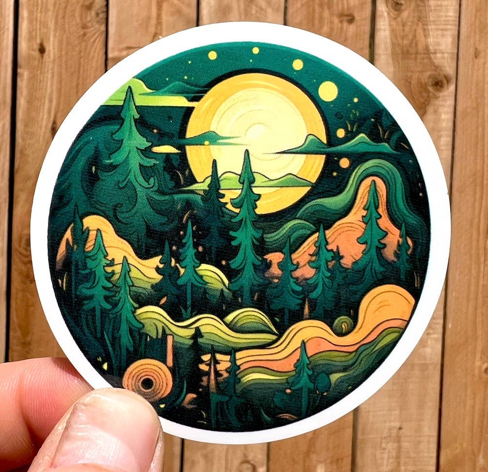 Sticker Art - Wholesale Sticker - Nature Sticker - trippy and colorful1