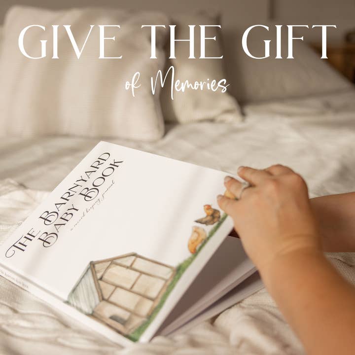 CMCARTILLUSTRATIONS - Wholesale Memory Book - Kids & Baby - Baby Memory Book, Farm Keepsake Journal, Farm Baby Album