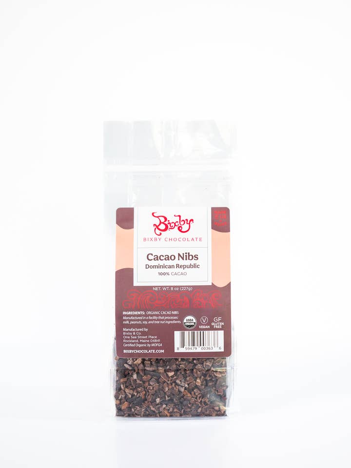 Organic Cacao Nibs Bean to Bar for wholesale by Bixby Chocolate